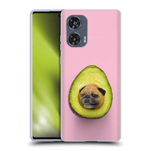 Pixelmated Animals Surreal Pets Pugacado Soft Gel Case for Motorola Edge 50 Fusion
