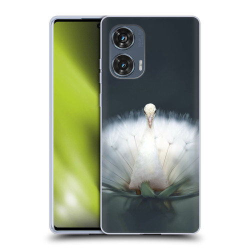 Pixelmated Animals Surreal Pets Peacock Wish Soft Gel Case for Motorola Edge 50 Fusion