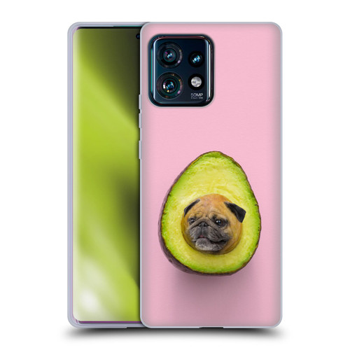 Pixelmated Animals Surreal Pets Pugacado Soft Gel Case for Motorola Edge Plus 2023