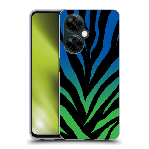 Grace Illustration Animal Prints Ombré Zebra Soft Gel Case for OnePlus Nord N30
