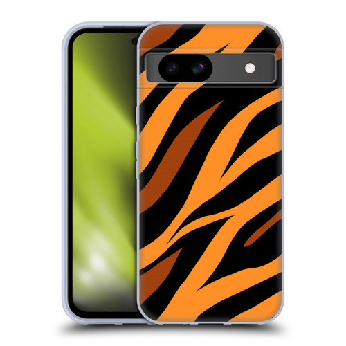 Grace Illustration Animal Prints Tiger Soft Gel Case for Google Pixel 8a