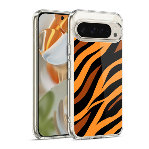 Grace Illustration Animal Prints Tiger Soft Gel Case for Google Pixel 9 / Pixel 9 Pro