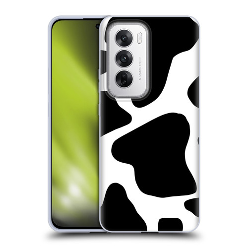 Grace Illustration Animal Prints Cow Soft Gel Case for OPPO Reno12 5G