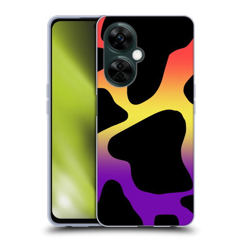 Grace Illustration Cow Prints Sunset Soft Gel Case for OnePlus Nord N30