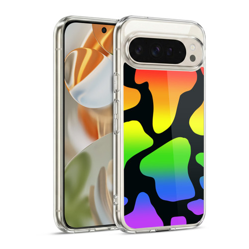 Grace Illustration Cow Prints Rainbow Soft Gel Case for Google Pixel 9 / Pixel 9 Pro