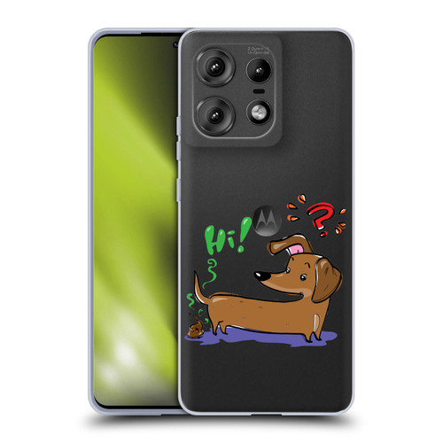 Grace Illustration Dogs Dachshund Soft Gel Case for Motorola Edge 50 Pro