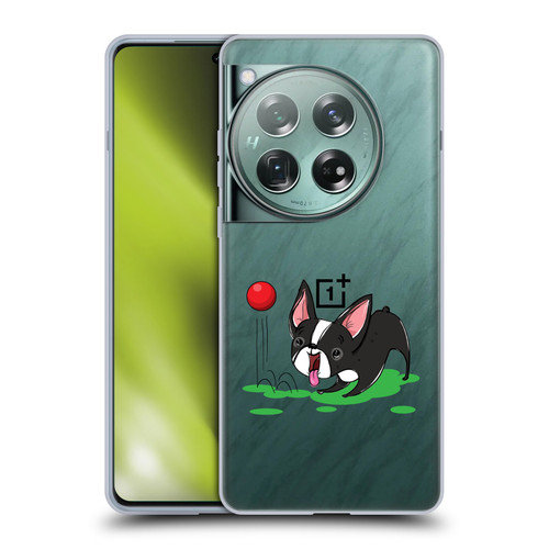 Grace Illustration Dogs Boston Terrier Soft Gel Case for OnePlus 12