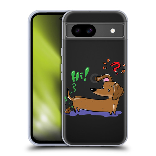Grace Illustration Dogs Dachshund Soft Gel Case for Google Pixel 8a