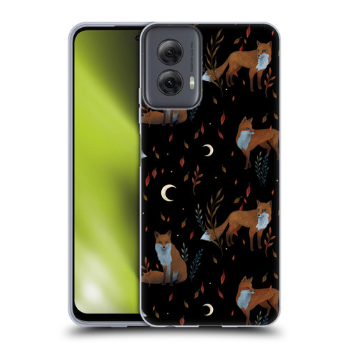 Episodic Drawing Art Foxes Pattern Soft Gel Case for Motorola Moto G Power (2024)