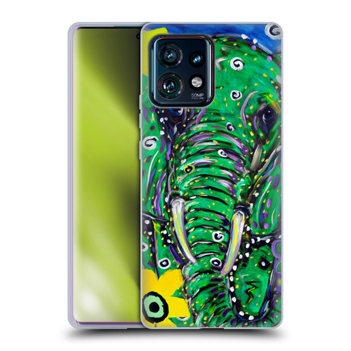 Mad Dog Art Gallery Animals Elephant Soft Gel Case for Motorola Edge Plus 2023