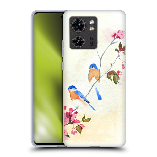 Mai Autumn Birds Blossoms Soft Gel Case for Motorola Edge (2023)