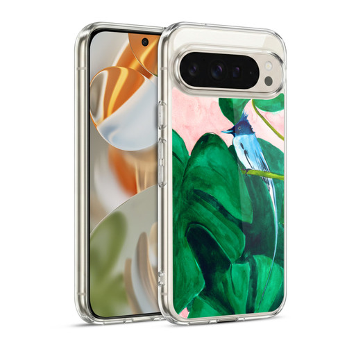 Mai Autumn Birds Monstera Plant Soft Gel Case for Google Pixel 9 / Pixel 9 Pro