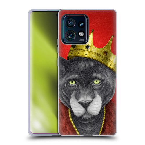Barruf Animals The King Panther Soft Gel Case for Motorola Edge Plus 2023