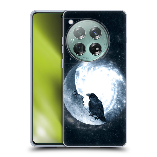 Barruf Animals Crow and Its Moon Soft Gel Case for OnePlus 12