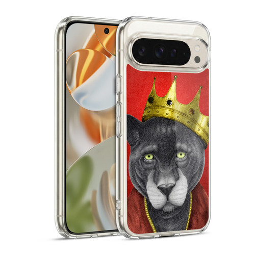 Barruf Animals The King Panther Soft Gel Case for Google Pixel 9 / Pixel 9 Pro