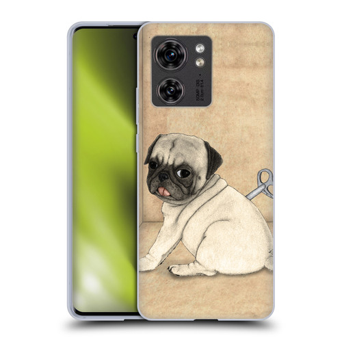 Barruf Dogs Pug Toy Soft Gel Case for Motorola Edge (2023)