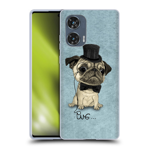 Barruf Dogs Gentle Pug Soft Gel Case for Motorola Edge 50 Fusion
