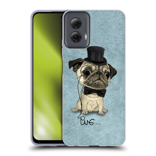 Barruf Dogs Gentle Pug Soft Gel Case for Motorola Moto G Power (2024)