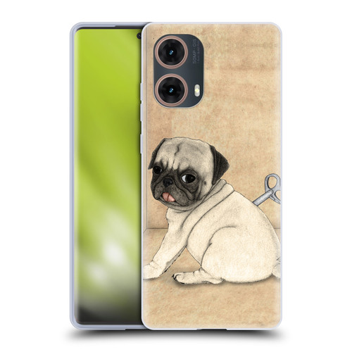 Barruf Dogs Pug Toy Soft Gel Case for Motorola Moto G85