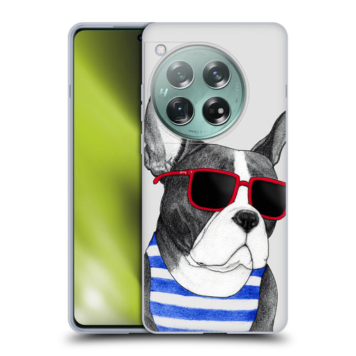 Barruf Dogs Frenchie Summer Style Soft Gel Case for OnePlus 12