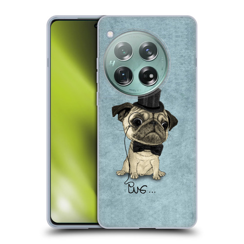 Barruf Dogs Gentle Pug Soft Gel Case for OnePlus 12