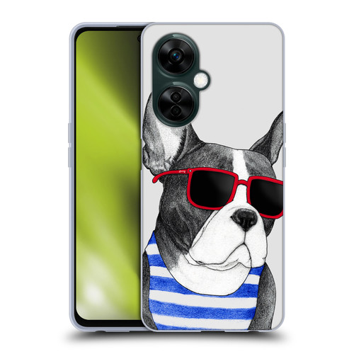 Barruf Dogs Frenchie Summer Style Soft Gel Case for OnePlus Nord N30