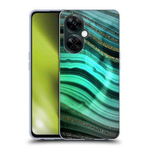 UtArt Malachite Emerald Glitter Gradient Soft Gel Case for OnePlus Nord N30