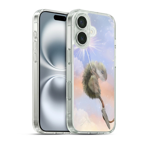 Ash Evans Animals Dandelion Mouse Soft Gel Case for Apple iPhone 16 & MagSafe