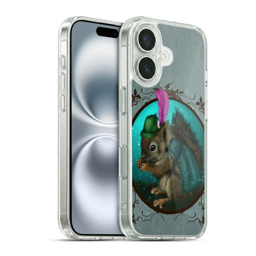 Ash Evans Animals Squirrel Soft Gel Case for Apple iPhone 16 & MagSafe