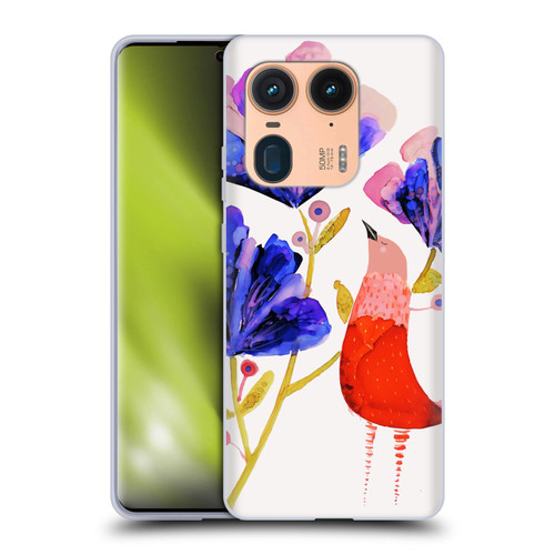 Sylvie Demers Birds 3 Red Soft Gel Case for Motorola Edge 50 Ultra/X50 Ultra