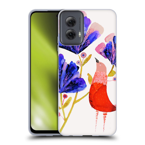 Sylvie Demers Birds 3 Red Soft Gel Case for Motorola Moto G Power (2024)