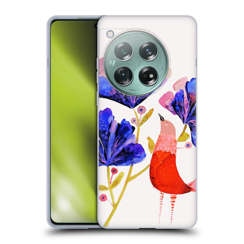 Sylvie Demers Birds 3 Red Soft Gel Case for OnePlus 12