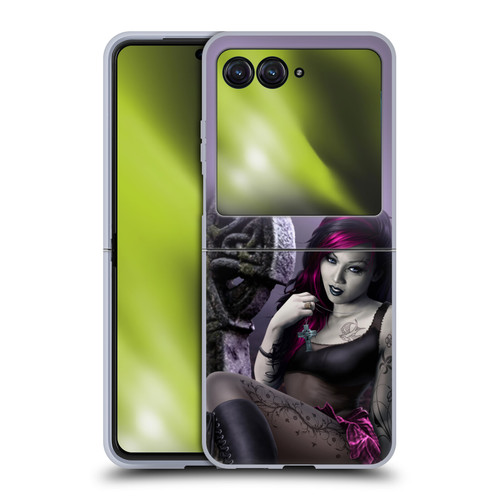 Tom Wood Fantasy Goth Girl Vampire Soft Gel Case for Motorola Razr 40 Ultra / Razr+ 2023
