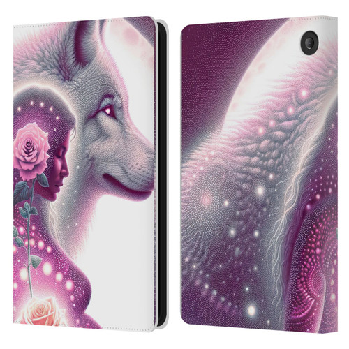 Shambhala Light Visionary Art Celestial Graphics Maternal Love Leather Book Wallet Case Cover For Amazon Fire 7 2022