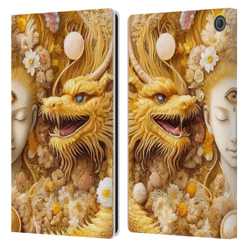 Shambhala Light Visionary Art Celestial Graphics Lucky Dragons Leather Book Wallet Case Cover For Amazon Fire Max 11 2023