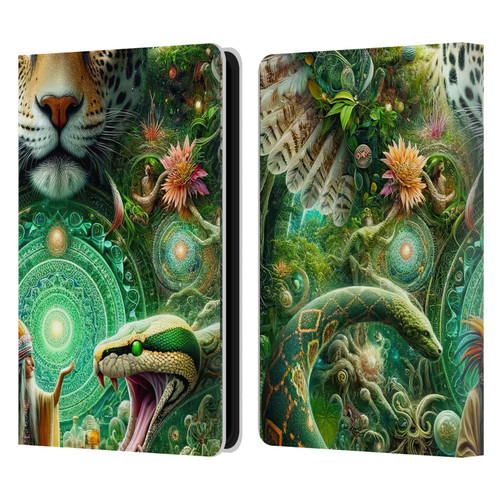 Shambhala Light Visionary Art Celestial Graphics Jungle Life Leather Book Wallet Case Cover For Amazon Kindle Paperwhite 5 (2021)