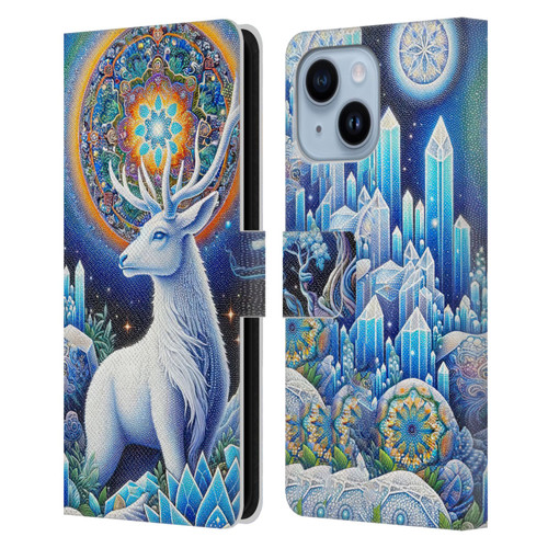 Shambhala Light Visionary Art Celestial Graphics Scared Spirit Leather Book Wallet Case Cover For Apple iPhone 14 Plus
