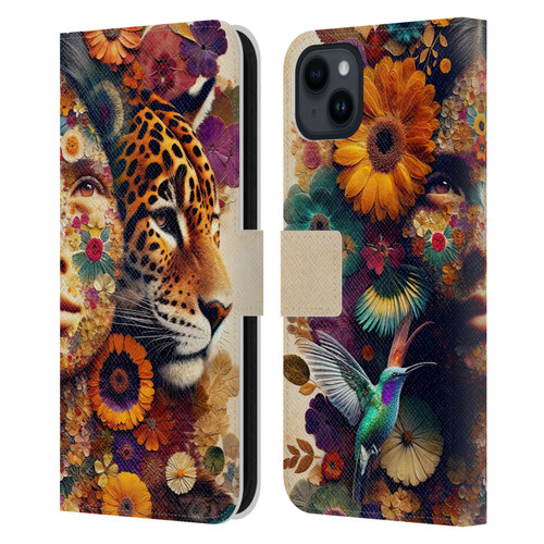 Shambhala Light Visionary Art Celestial Graphics She Is Life Leather Book Wallet Case Cover For Apple iPhone 15 Plus