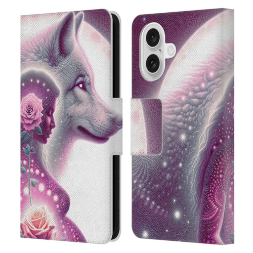Shambhala Light Visionary Art Celestial Graphics Maternal Love Leather Book Wallet Case Cover For Apple iPhone 16
