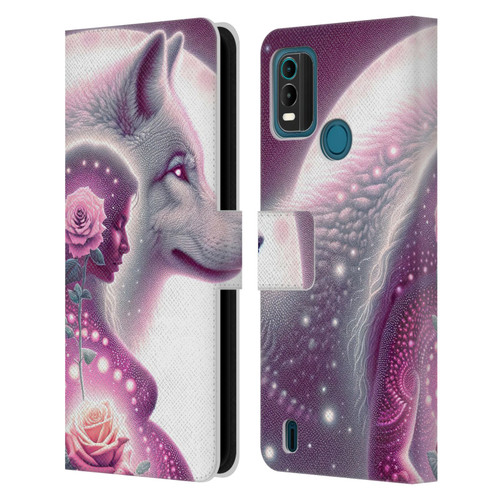 Shambhala Light Visionary Art Celestial Graphics Maternal Love Leather Book Wallet Case Cover For Nokia G11 Plus