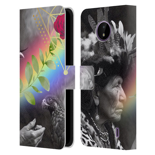 Shambhala Light Visionary Art Celestial Graphics Rosey Visions Leather Book Wallet Case Cover For Nokia C10 / C20