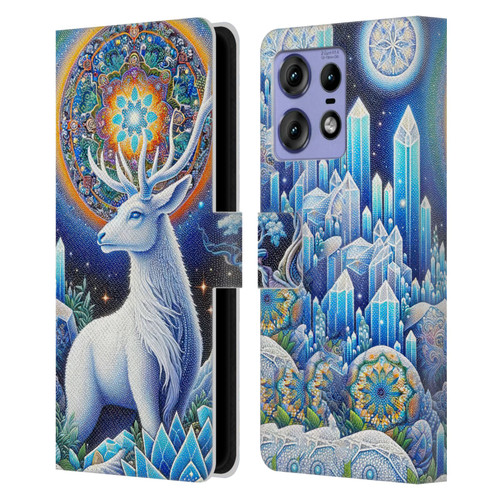 Shambhala Light Visionary Art Celestial Graphics Scared Spirit Leather Book Wallet Case Cover For Motorola Edge 50 Pro