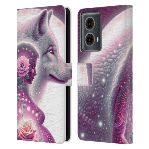 Shambhala Light Visionary Art Celestial Graphics Maternal Love Leather Book Wallet Case Cover For Motorola Moto G85