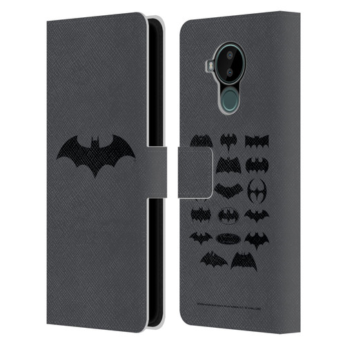 Batman DC Comics Logos Hush Leather Book Wallet Case Cover For Nokia C30