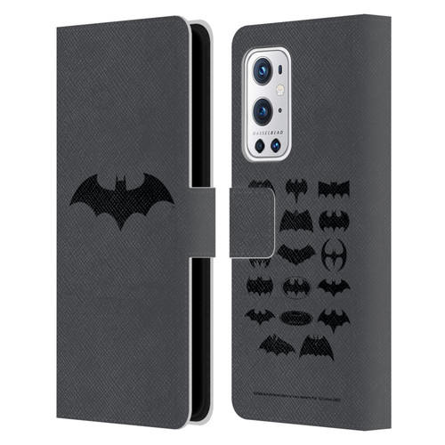 Batman DC Comics Logos Hush Leather Book Wallet Case Cover For OnePlus 9 Pro
