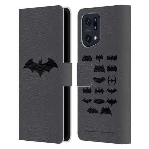 Batman DC Comics Logos Hush Leather Book Wallet Case Cover For OPPO Find X5