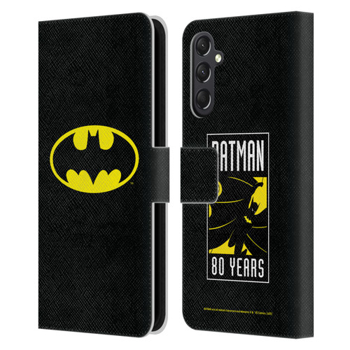 Batman DC Comics Logos Classic Leather Book Wallet Case Cover For Samsung Galaxy A24 4G / M34 5G