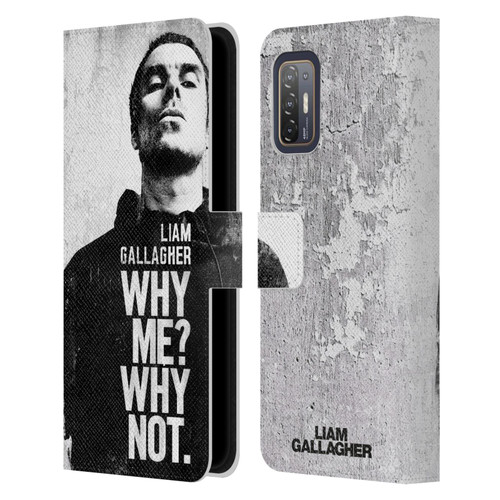 Liam Gallagher Graphics Why Me Leather Book Wallet Case Cover For HTC Desire 21 Pro 5G