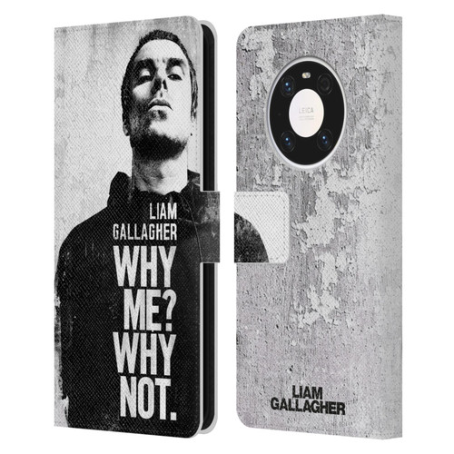 Liam Gallagher Graphics Why Me Leather Book Wallet Case Cover For Huawei Mate 40 Pro 5G