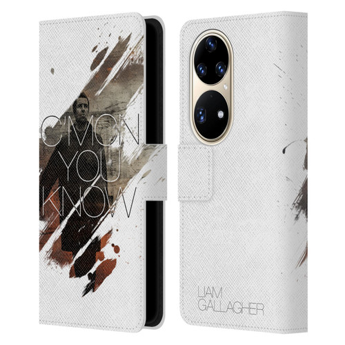 Liam Gallagher Graphics Concert Leather Book Wallet Case Cover For Huawei P50 Pro